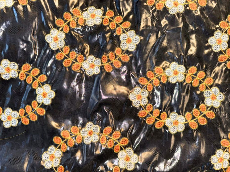 Coupon de 2m GETZNER BRODÉ - Noir 2